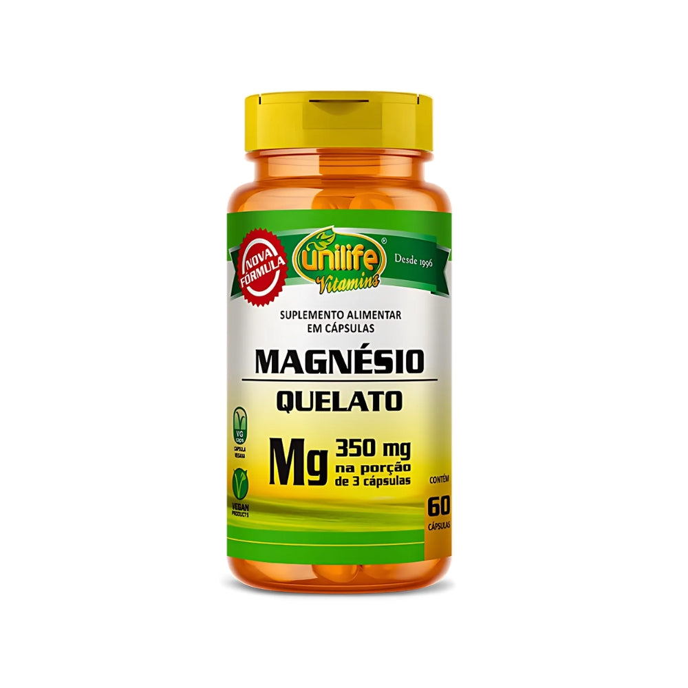 Magnésio Quelato - Unilife - 60 Cápsulas