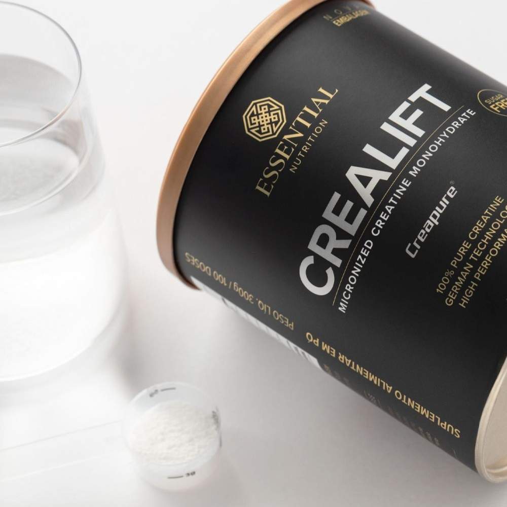 Creatina Monohidratada e Micronizada Crealift Essential Nutrition Lata 300g